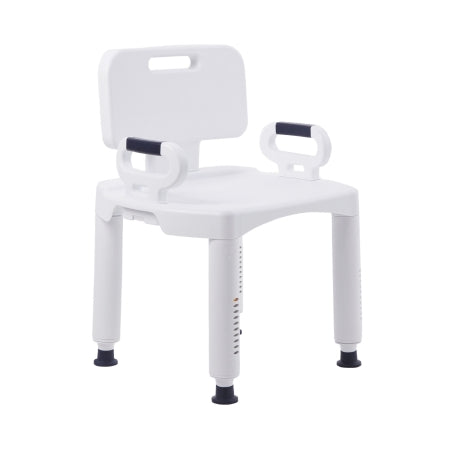 Bath Bench McKesson Removable Arms Plastic Frame Removable Backrest 21-1/4 Inch Seat Width 350 lbs. Weight Capacity (EA)