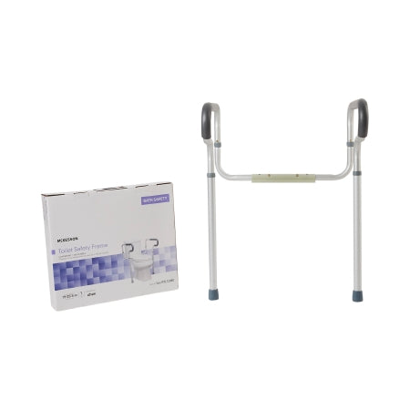 Toilet Safety Rail McKesson Gray Aluminum (EA)