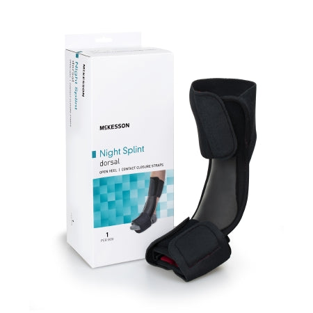 Dorsal Night Splint McKesson Small / Medium Hook and Loop Closure Male 4 to 8-1/2 / Female 5 to 9-1/2 Foot (EA)