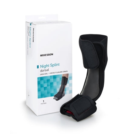 Dorsal Night Splint McKesson Large / X-Large Hook and Loop Closure Male 9 to 14 / Female 10 to 15 Foot (EA)