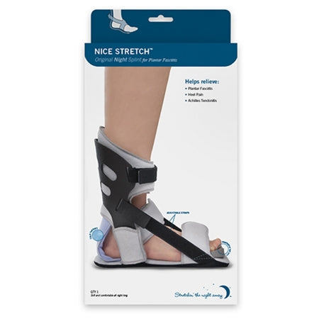 Plantar Fasciitis Night Splint with Ice Pack Nice Stretch Original with Polar Ice Medium Buckle / Hook and Loop Closure Male 5 to 8 / Female 6 to 9 Left or Right Foot (EA)